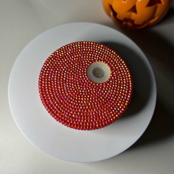 Handmade rhinestone bamboo lid for 16oz, 20oz and 24oz - Picture 3 of 4